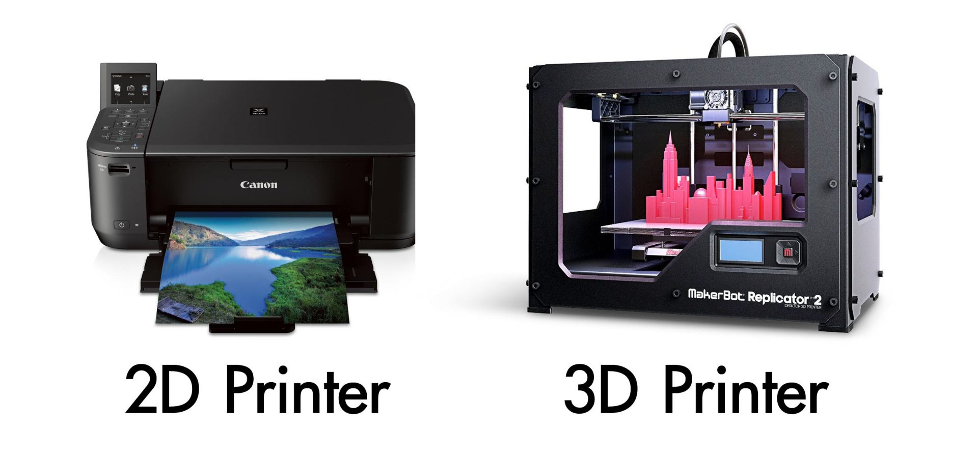2D Printer VS 3D Printer Print3dd Thailand 3D Printer, 3D Scanner Store