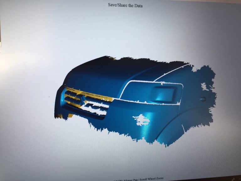 Read more about the article 3D Scan รถยนต์ ส่วนประกอบรถยนต์ ด้วย EinScanPro