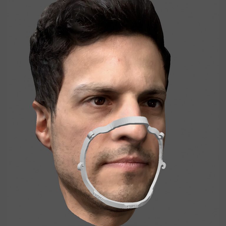 Read more about the article Mask Fitter เข้ารูปหน้าของแต่ละคนด้วย 3D Scanner/ 3D Printer