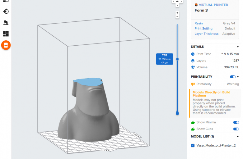 Adaptive layer with layer number