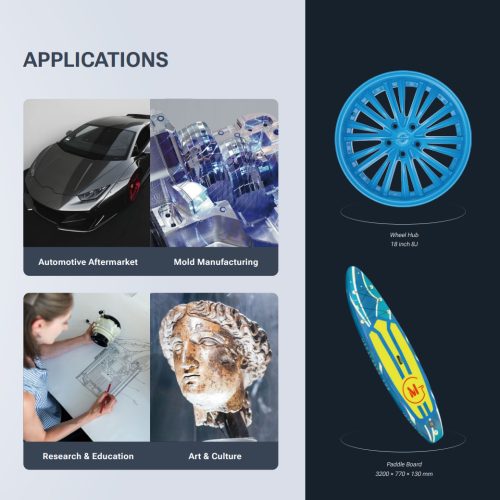 EinScan HX2 - 3D Scanner Hybrid Blue Laser & Blue LED - Image 4
