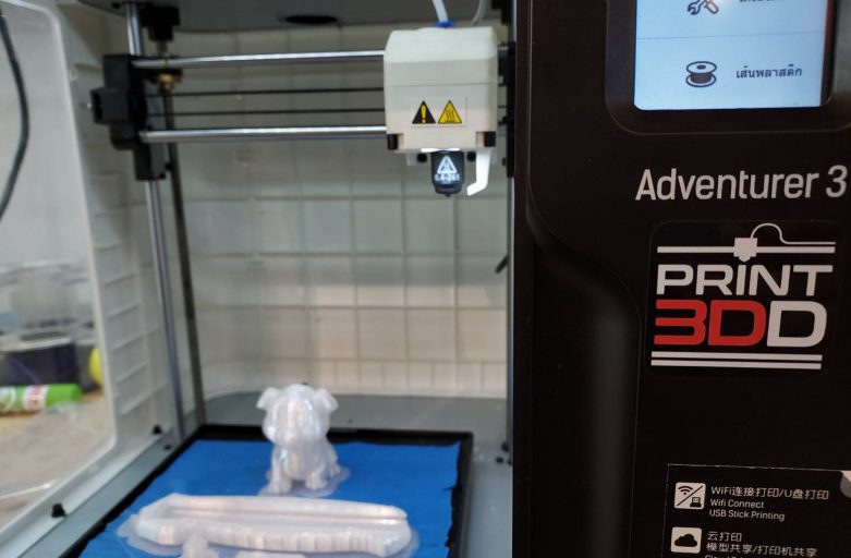 รีวิวหัวฉีดAdventurer3 ใหม่ ในโหมดHigh Temp ด้วยPETG Filament