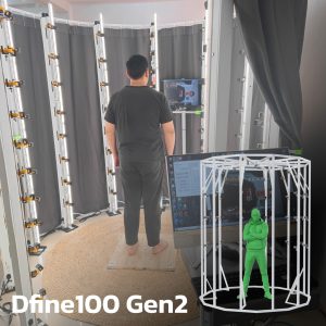 Dfine100 Gen2 Photogrammetry 3D Scanner System (กล้อง 100ตัว)