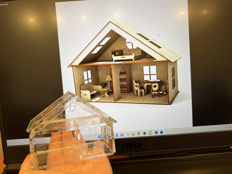 โมเดลบ้าน งานสถาปัตย์ทำเองง่ายๆ ด้วยเครื่องFlux Beamo Smart Co2 Laser | 3Dd  Digital Fabrication เครื่องพิมพ์3มิติ สแกนเนอร์ เลเซอร์