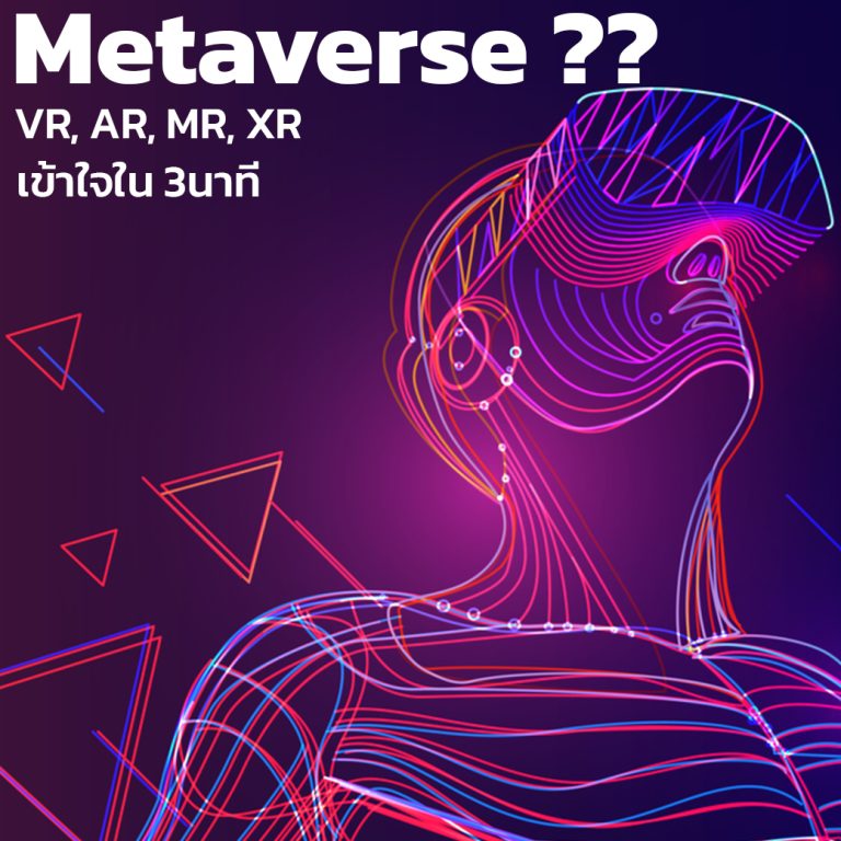 Read more about the article เข้าใจ Metaverse, VR, AR, MR, XR โลกเสมือนใน 3นาที