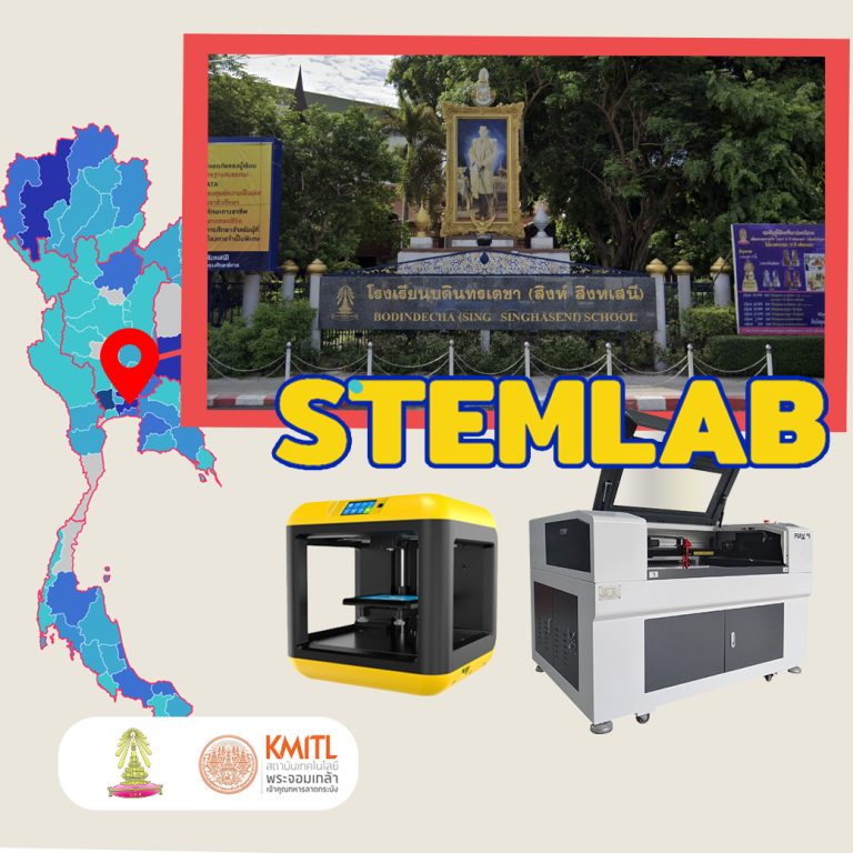 Read more about the article STEM LAB สจล. xโรงเรียนบดินทรเดชา (สิงห์ สิงหเสนี)3D Printer/Laser Machine