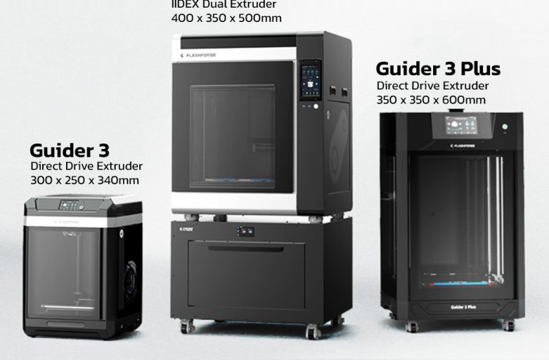 Flashforge เปิดตัว Guider 3 3D Printer ระดับมืออาชีพที่ทำงานได้เร็ว และมีน้ำหนักเบา