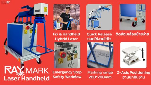 Ray Mark 30E Handheld เครื่องแกะสลักโลหะ Fiber 30w แบบมือถือ - Image 14