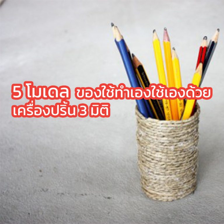 Read more about the article 5 โมเดล ของใช้ทำเองใช้เองด้วยเครื่องปริ้น 3 มิติ