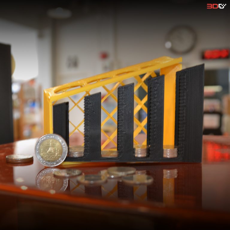 Read more about the article Auto Coin Sorter อุปกรณ์แยกเหรียญอัตโนมัติจาก 3D Printer FDM