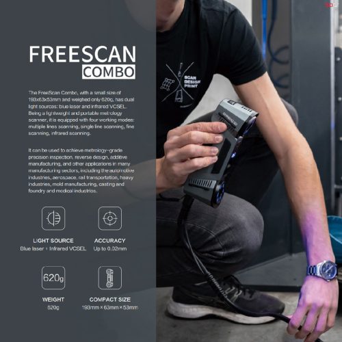FreeScan Combo - 3D Scanner Hybrid Light Source and Multifunctional - Image 4