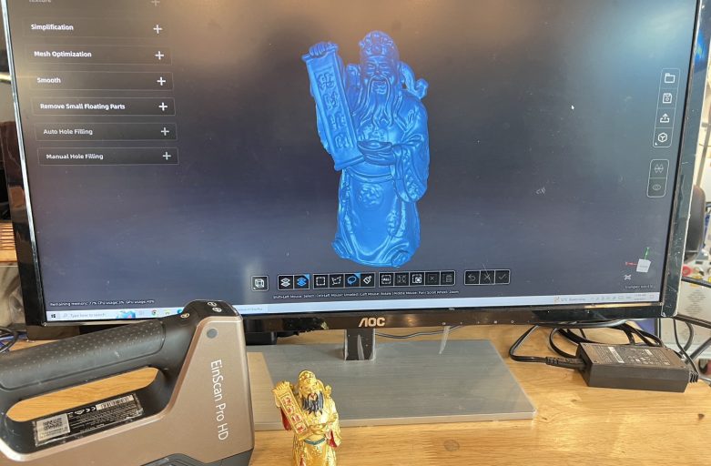 เทพเจ้าแห่งทรัพย์สิน”ไฉ่ซิงเอี๊ย” ด้วย 3D Scanner