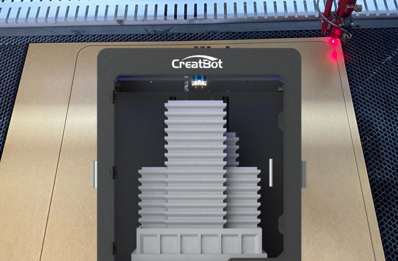ทำ Acrylic Door 3D Printer ใหม่ง่ายๆด้วยเครื่องเลเซอร์