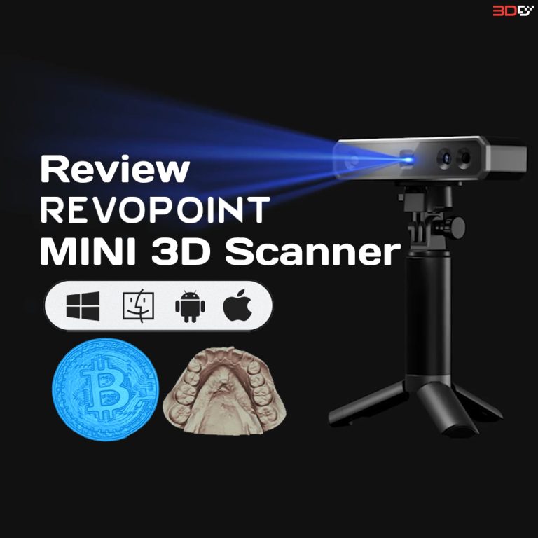 Read more about the article Review Revopoint Mini 3D Scanner มือถือขนาดเล็ก Precision 0.02mm Dual Camera Blue Light