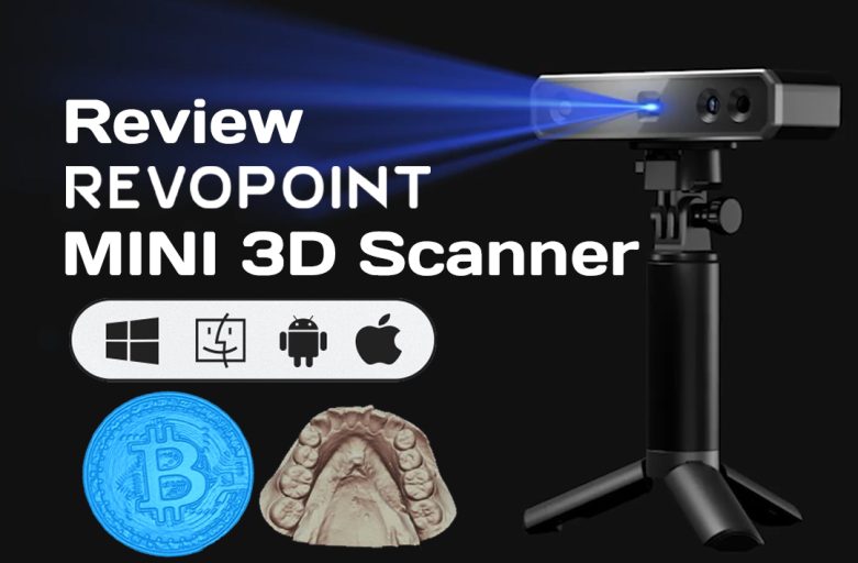 Review Revopoint Mini 3D Scanner มือถือขนาดเล็ก Precision 0.02mm Dual Camera Blue Light