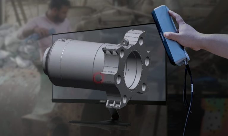 Read more about the article 3D Scanner กับกระบวนการวิศวกรรมย้อนรอย กระบอกสูบเหล็กขนาดใหญ่