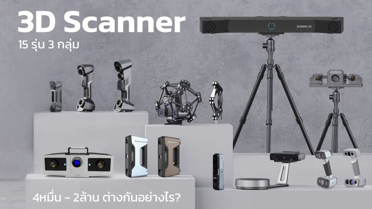 Read more about the article เทียบ 3D Scanner Shining3D 15รุ่น 3กลุ่ม หลักหมื่น-ล้านต่างกันอย่างไร?