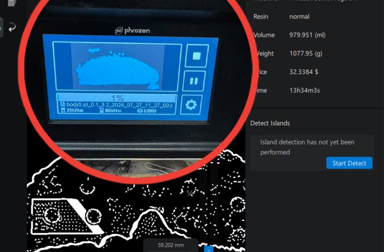 Chitubox V2 : คำนวนเวลาปริ้นงานคลาดเคลื่อนแก้ยังไง?