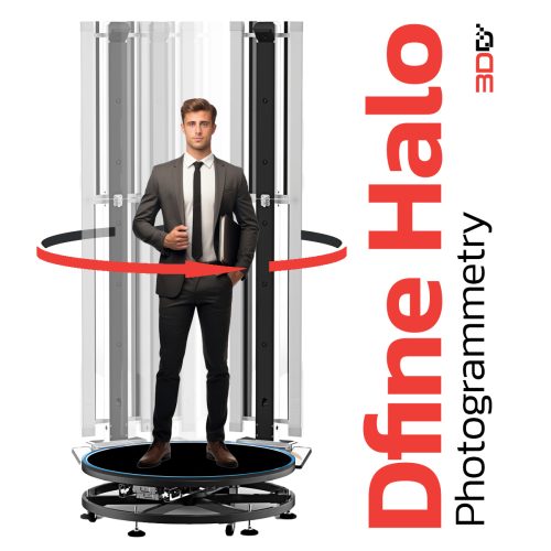 Dfine Halo เครื่องสแกนเต็มตัว Full Body 3D Scanner แบบโคจรรอบวัตถุ