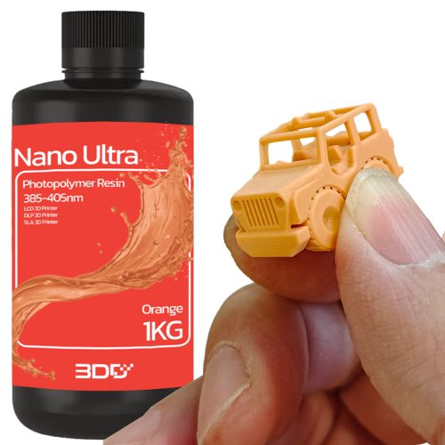 3DD Nano Ultra-Detail Resin 1Kg เรซิ่นความละเอียดสูงสุด สีส้ม - Image 3
