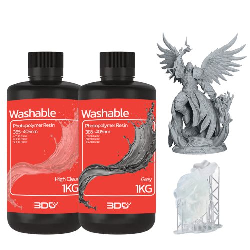 3DD Washable Resin 1Kg เรซิ่นมาตรฐาน ล้างได้ด้วยน้ำเปล่า
