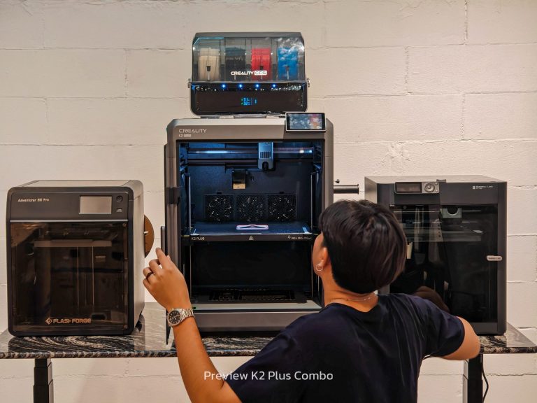 Read more about the article สเปคคร่าวๆ K2 Plus Combo 3D Printer 4สี Core XY พิมพ์เร็ว High Speed จาก Creality