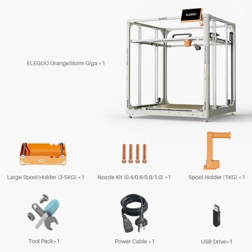 Elegoo OrangeStorm Giga เครื่องพิมพ์ขนาดมหึมา 800x800x1000มม. - Image 5