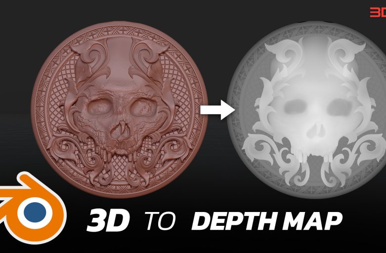สอนสร้างภาพ Depth Map จากโมเดล 3D ด้วย Blender ฟรี! ไว้ใช้กับเครื่อง Ray 3D