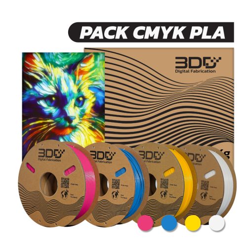CMYW PACK Speed PLA Pro 3DD Filament | แพ็ค ซีเอ็มวายไวท์ เส้นพลาสติกไฮสปีด พีแอลเอ 3DD