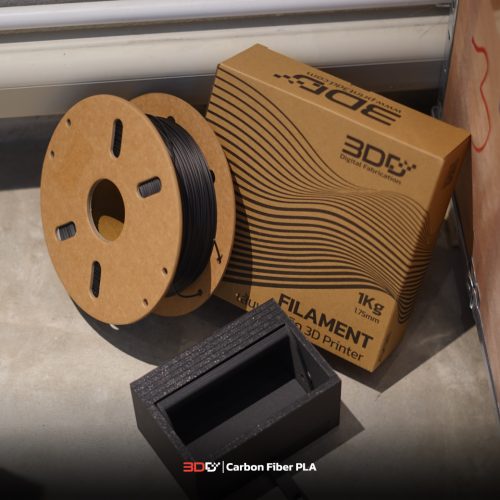 Carbon Fiber PLA Black 3DD Filament (PLA-CF) | เส้นพลาสติกคาร์บอนไฟเบอร์ พีแอลเอ 3DD - Image 2