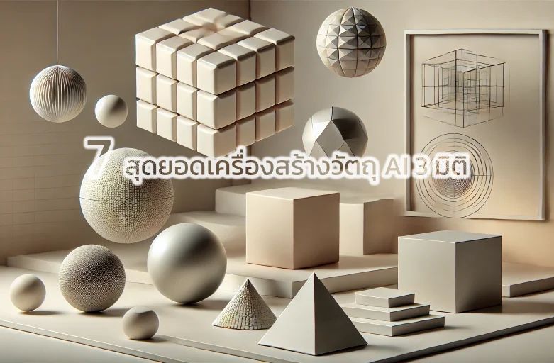 7 สุดยอดเครื่องมือสร้างโมเดล AI 3 มิติ