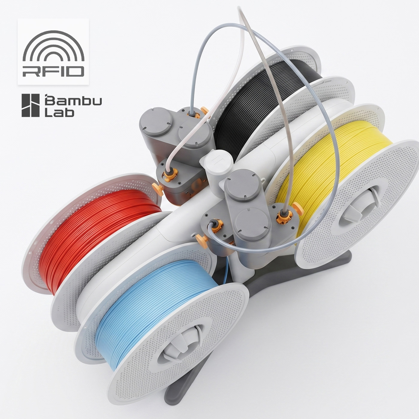 Bambu PLA Lite ยกลัง 10 ม้วน : วัสดุเส้นพลาสติก PLA Lite แท้พร้อม RFID Auto Setting 1Kg with Reusable Spool และ Refill - Image 2