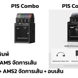 Bambu Lab P1S / Combo / Combo2 โครงสร้างปิดขนาดพิมพ์ 256 x 256 x 256mm