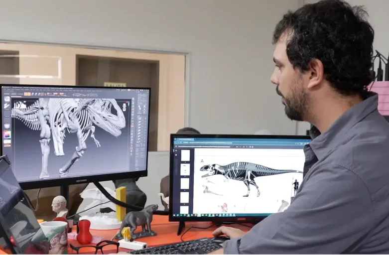 3D Digital Technology Helps Paleontologists Build Dinosaur Models from Fossils