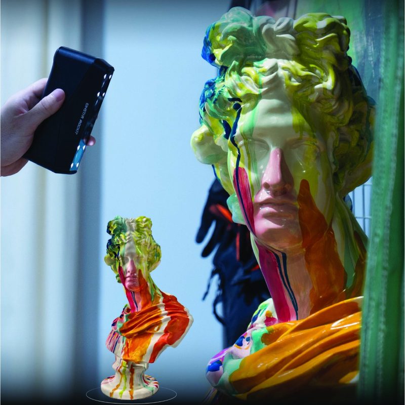 3D Scanner งานศิลปะ เก็บ texture