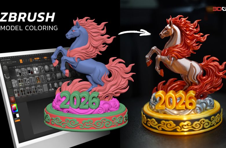 แชร์เทคนิค! ลงสีโมเดลใน Zbrush เพื่อพิมพ์ใน Bambu Studio