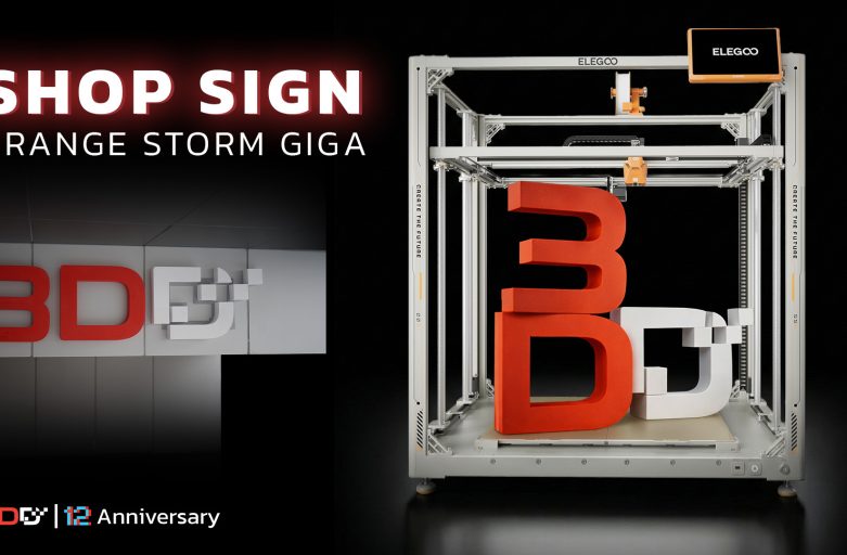Elegoo Orange Storm Giga เครื่องพิมพ์งานไซส์ใหญ่!! กับงานพิมพ์ป้ายร้าน 3DD