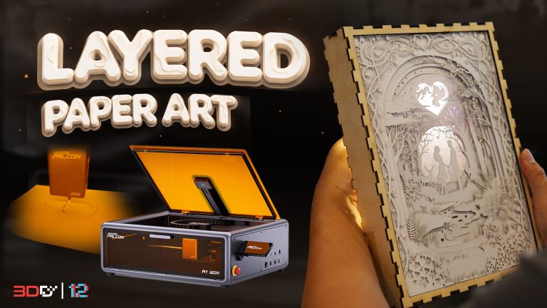 Read more about the article สร้างงาน Layered Paper Art ด้วยเครื่องเลเซอร์ Falcon A1 Pro
