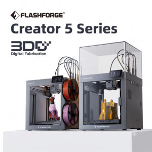 Flashforge Creator 5 / 5 Pro | Multi Head 3D Printer พิมพ์หลายสี Tool Changer  256x256x256 มม.