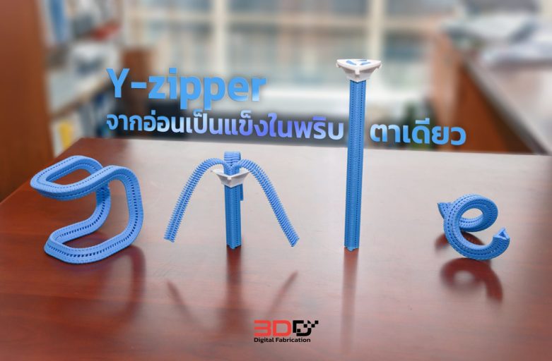Y-zipper จากอ่อนเป็นแข็งในพริบตาเดียว