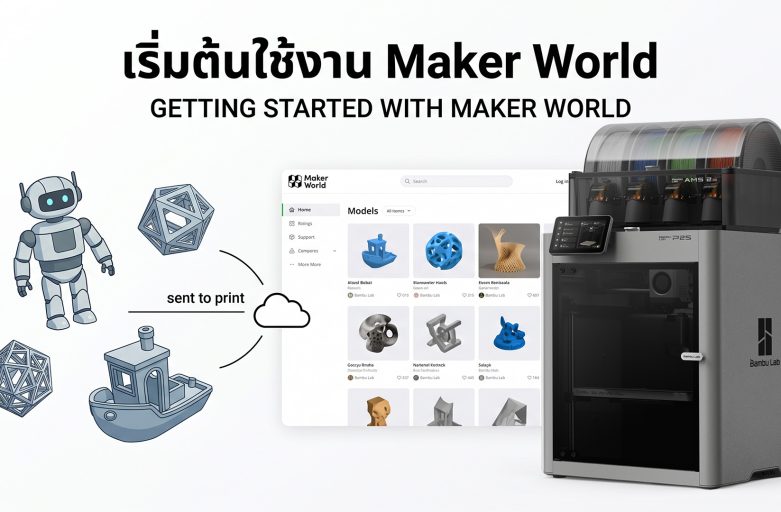 มือใหม่ก็พิมพ์โมเดลเองได้ด้วย Maker World แหล่งรวมโมเดลฟรี!กว่าล้านไฟล์