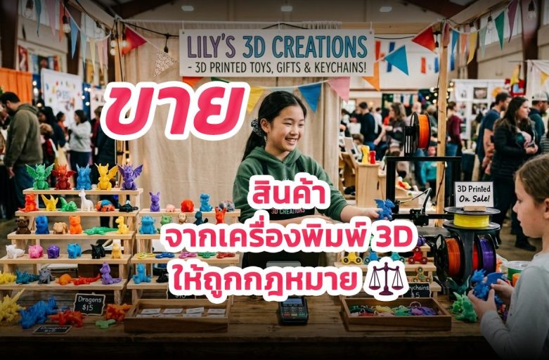แนวทางกฎหมายในการขายสินค้าที่พิมพ์ด้วยเครื่องพิมพ์ 3D