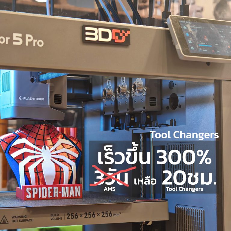Read more about the article Tool Changer กับ AMS ตัวไหนดีกว่า? 3D Printer Muli-color เลือกตัวไหน?