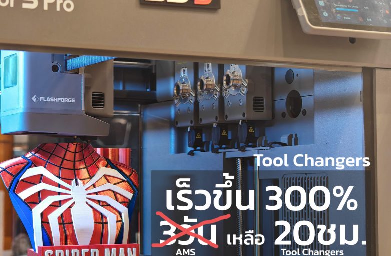 Tool Changer กับ AMS ตัวไหนดีกว่า? 3D Printer Muli-color เลือกตัวไหน?