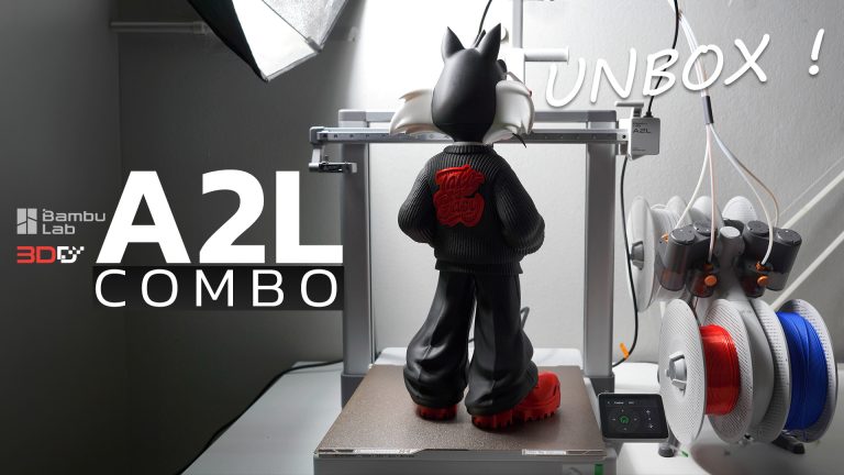 Read more about the article แกะกล่อง+รีวิวงานพิมพ์จาก Bambu Lab A2L Combo ใหญ่กว่าเดิม 105%