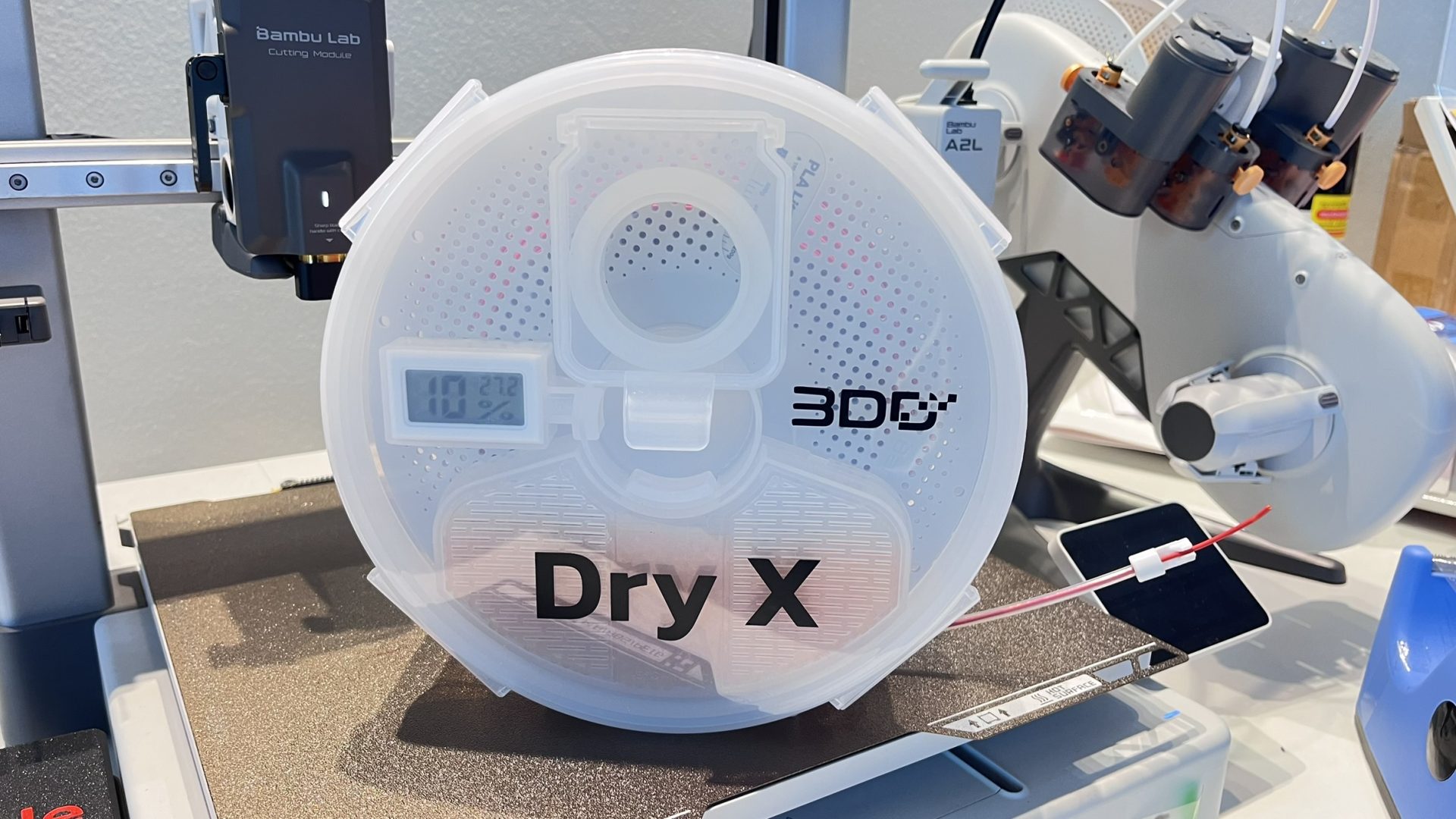 Dry X กล่องเก็บเส้น Filament กันชื้น กันฝุ่น วางซ้อนได้ ใส่ได้กับ Bambu A1 และเครื่อง 3D Printer ทั่วไป (ไม่รวม Silica gel) - Image 4