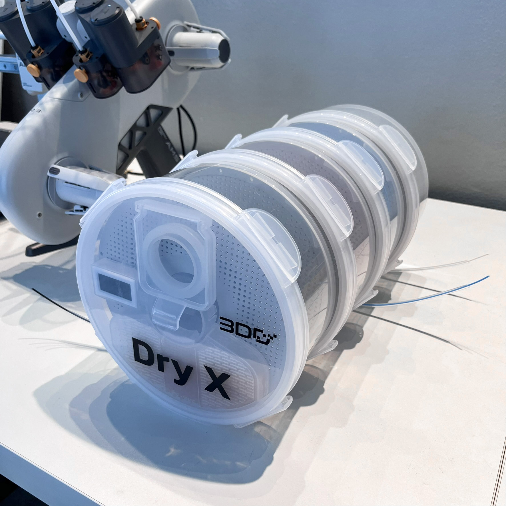 Dry X กล่องเก็บเส้น Filament กันชื้น กันฝุ่น วางซ้อนได้ ใส่ได้กับ Bambu A1 และเครื่อง 3D Printer ทั่วไป (ไม่รวม Silica gel) - Image 6