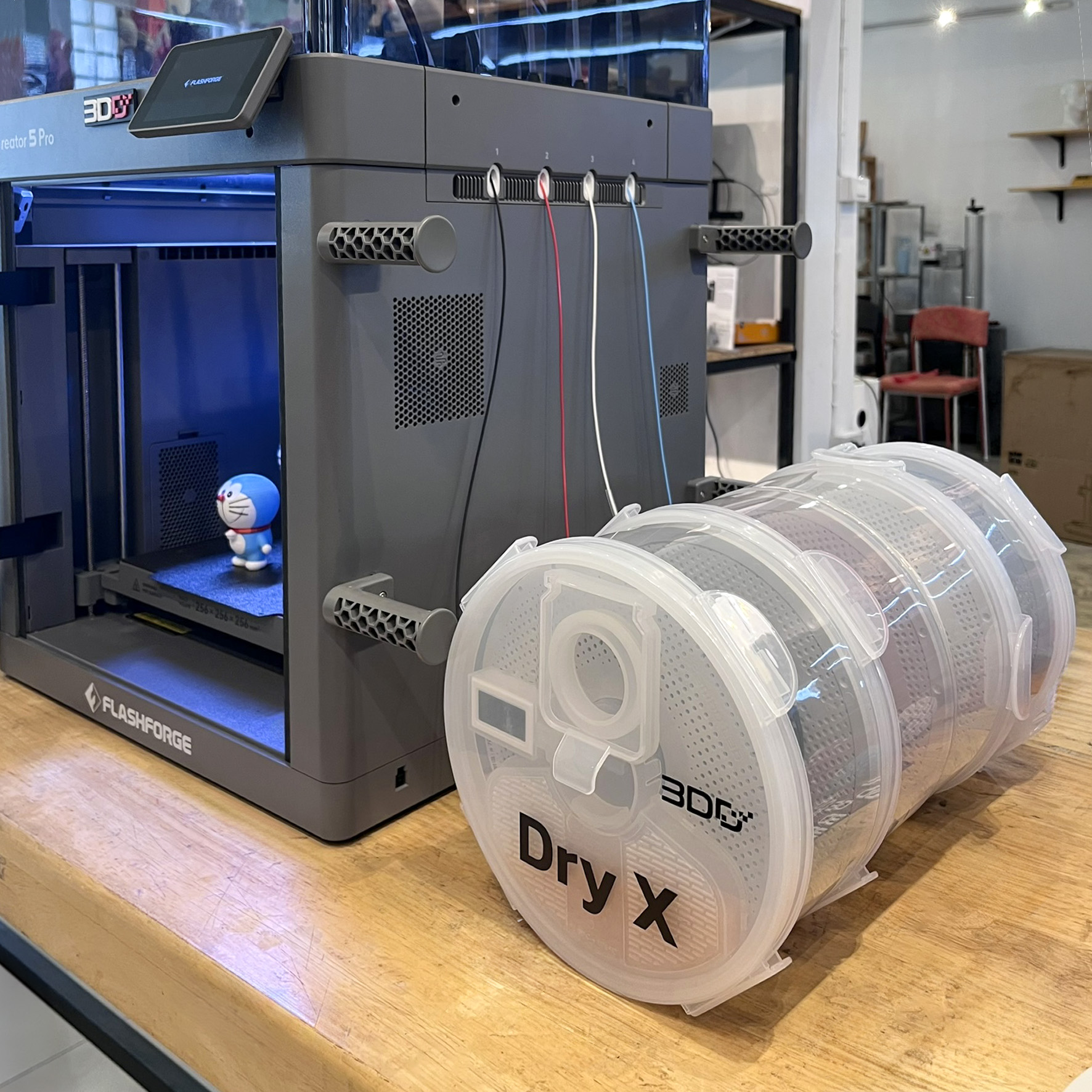 Dry X กล่องเก็บเส้น Filament กันชื้น กันฝุ่น วางซ้อนได้ ใส่ได้กับ Bambu A1 และเครื่อง 3D Printer ทั่วไป (ไม่รวม Silica gel) - Image 10