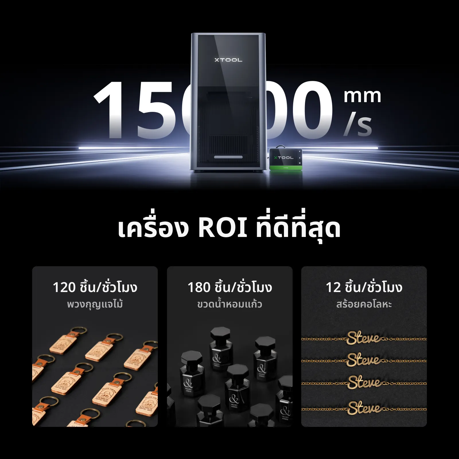 xTool F2 Ultra (Dual / Single Laser) เครื่องยิงเลเซอร์ระดับโปร MOPA60W + Diode40W แกะสลักโลหะ อโลหะ 3มิติ กัดสี - Image 8