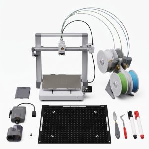 Bambu Lab A2L | Combo Full Set (เครื่องพิมพ์ 3 มิติพร้อมอุปกรณ์ Cutting Kit Set) ขนาดใหญ่ 330x320x325มม โครงเปิด